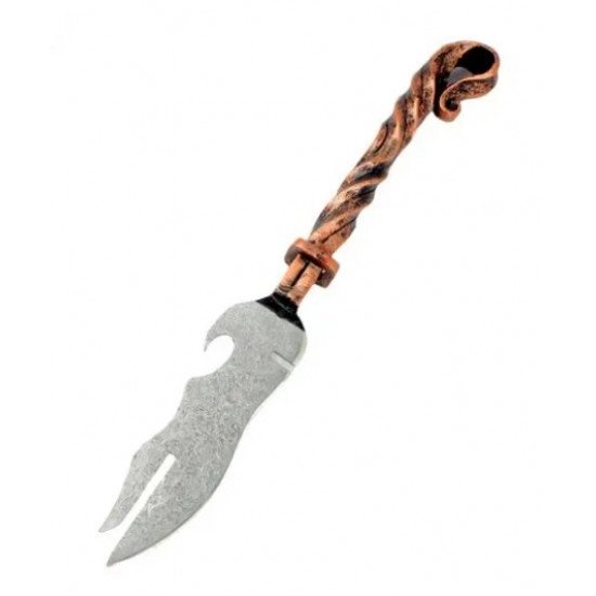 Нож Скорпион с кованной ручкой для шашлыка
